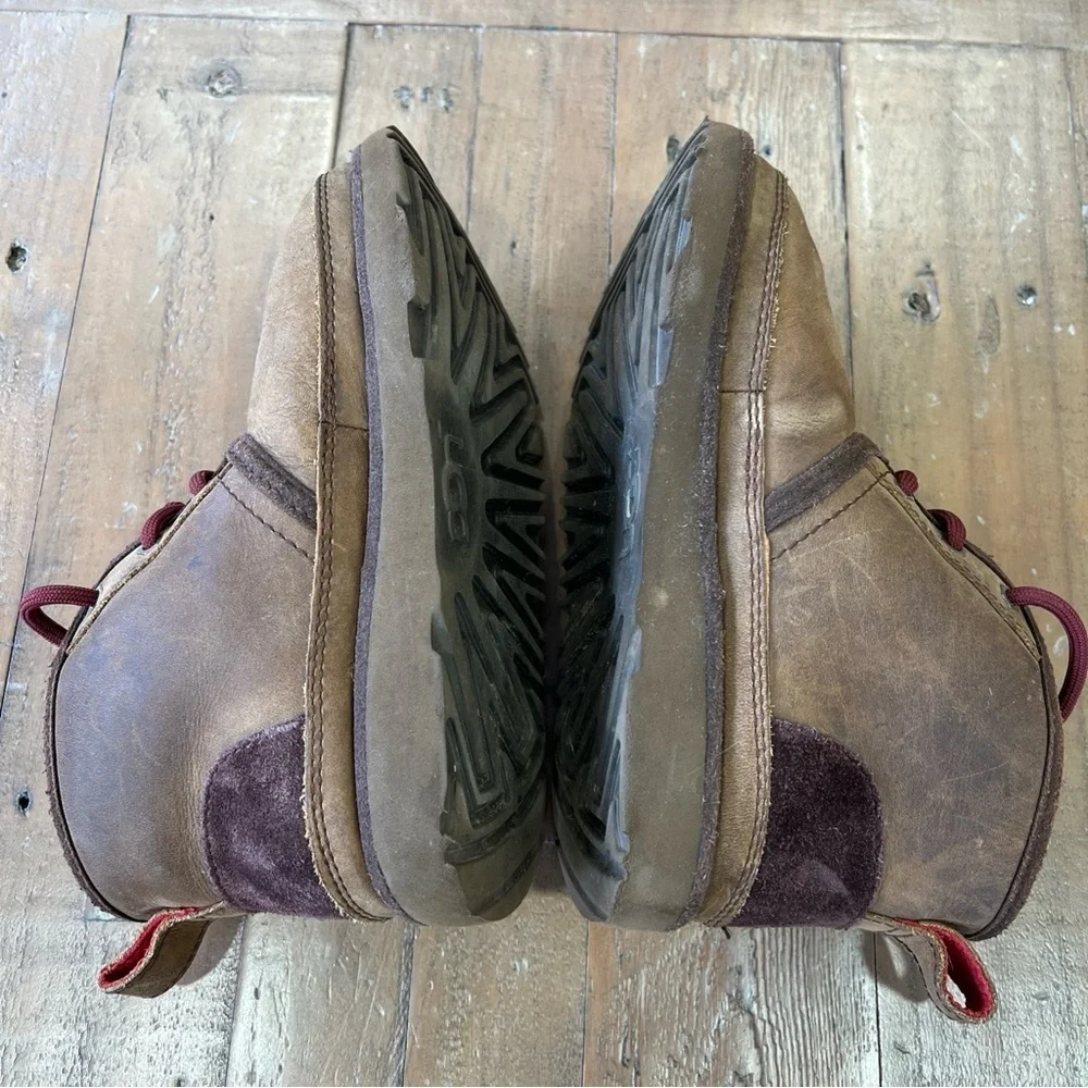 Ugg Australia Kids Neumel II Waterproof Chukka Boots Size 1 Dusted Cocoa Leather